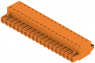 Socket header, 19 pole, pitch 5 mm, straight, orange, 1211760000
