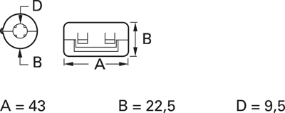 600 03 26 SCHWARZ Thora Ferrite cable cores Image 2