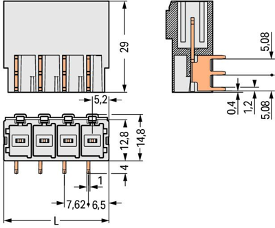 831-3624 WAGO PCB Connection Systems Image 2