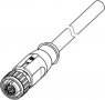 Sensor actuator cable, M12-cable socket, straight to open end, 8 pole, 25 m, PVC, gray, 21347500820250