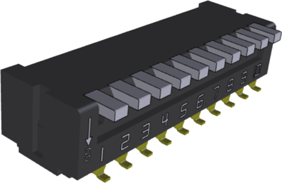 CFP-1012MB Nidec Copal Slide Switches and Coding Switches