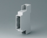 Polycarbonate DIN rail enclosure, (L x W x H) 58 x 17.5 x 90 mm, light gray, B6700104