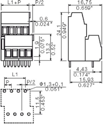 1703730000 Weidmüller PCB Terminal Blocks Image 2