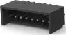 Pin header, 8 pole, pitch 2.54 mm, straight, black, 2-644861-8