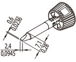 0142CDLF24/SB Ersa Soldering tips, desoldering tips and hot air nozzles Image 2