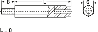 6922AA0108.0 fastpoint Spacer Bolts Image 3