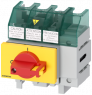 Emergency stop load-break switch, Rotary actuator, 4 pole, 32 A, 690 V, (W x H x D) 80 x 96 x 92 mm, DIN rail, 3LD5000-0TL13