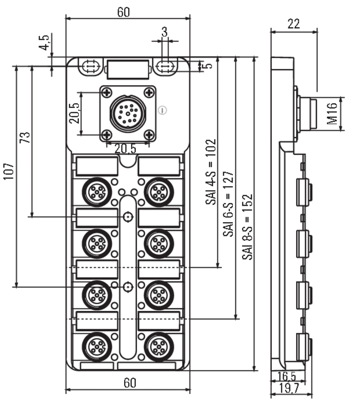 1831020000 Weidmüller Sensor-Actuator Distribution Boxes Image 2