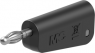 4 mm plug, solder connection, 2.5 mm², black, 64.1042-21