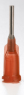 Dispensing tip, (L) 25.4 mm, amber, Gauge 15, Inside Ø 1.37 mm, 915100-TE