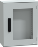 Control cabinet, (H x W x D) 530 x 430 x 200 mm, IP66, polyester, light gray, NSYPLM54TVG