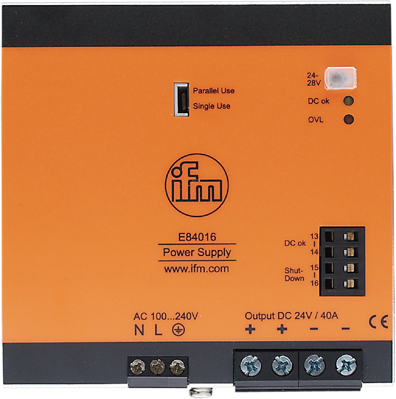 E84016 IFM electronic DIN Rail Power Supplies