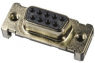 D-Sub socket, 37 pole, standard, straight, solder pin, 09554156612333