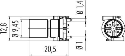 09 0431 601 04 binder Sensor-Actuator Connectors Image 2