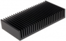 Extruded heatsink, 100 x 150 x 27 mm, 1.8 to 1.15 K/W, black anodized