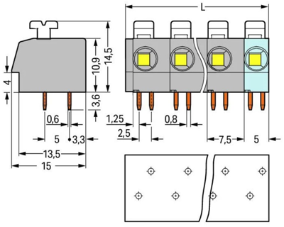 804-310 WAGO PCB Terminal Blocks Image 2