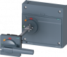 Door mounted rotary operator standard IEC IP65 with door interlocking and ill...