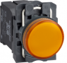 Signal light, illuminable, waistband round, orange, mounting Ø 22 mm, XB5AV45