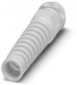 Cable gland with bend protection, M16, 20 mm, Clamping range 4.5 to 10 mm, IP68, light gray, 1415172