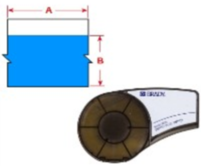 M21-500-595-BL Brady Ink rolls, Writing ribbons