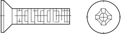 HM4X25 D965-4.8:A2K Screws, Threaded Rods