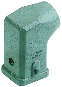 Grommet housing, size 3A, zinc die casting, PG11, angled, longitudinal bow locking, IP44/IP65/IP67, 09200031640