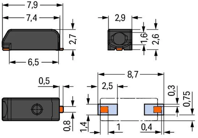 2059-321/998-403 WAGO PCB Terminal Blocks Image 2