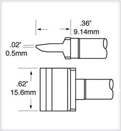 RCP-BL2 METCAL Soldering tips, desoldering tips and hot air nozzles Image 3