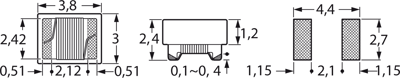 1210F-102J-01 Fastron Fixed Inductors Image 2