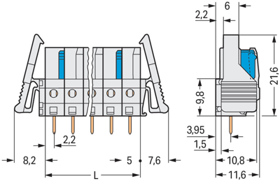 722-144/039-000 WAGO PCB Connection Systems Image 2