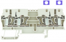 Through terminal block, spring balancer connection, 0.5-4.0 mm², 4 pole, 24 A, 8 kV, dark beige, 1608600000