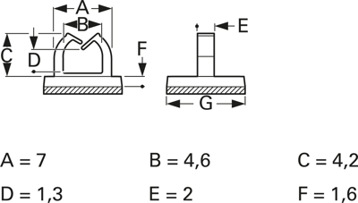 9672AA00AS fastpoint Cable Holders Image 2