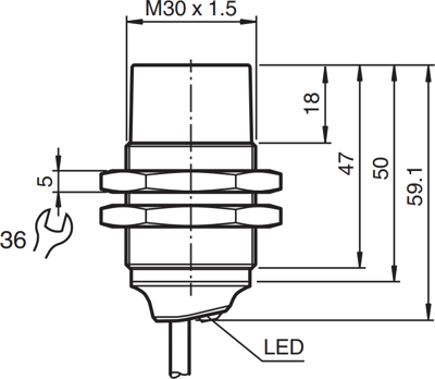 NXN25-30GM50-E2 PEPPERL+FUCHS Proximity Switches, Reed switches Image 2