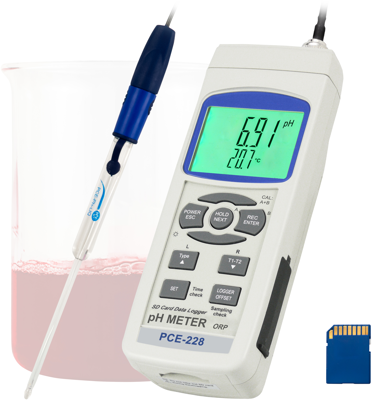 PCE-228LIQ PCE Instruments Conductivity, PH-Meter, Refractometer Image 1