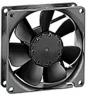 DC axial fan, 12 V, 80 x 80 x 25 mm, 33 m³/h, 12 dB, slide bearing, ebm-papst, 8412 NGLV