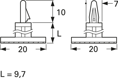 6169AA00AS fastpoint PCB Fasteners Image 2