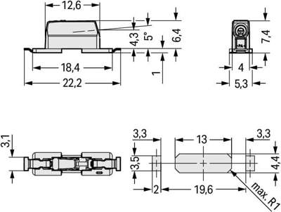 2070-451/998-606 WAGO PCB Terminal Blocks Image 2