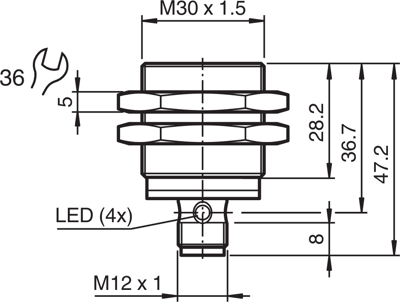 87747 PEPPERL+FUCHS Proximity Switches, Reed switches Image 2