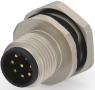 Circular connector, 8 pole, screw locking, straight, T4171220008-001