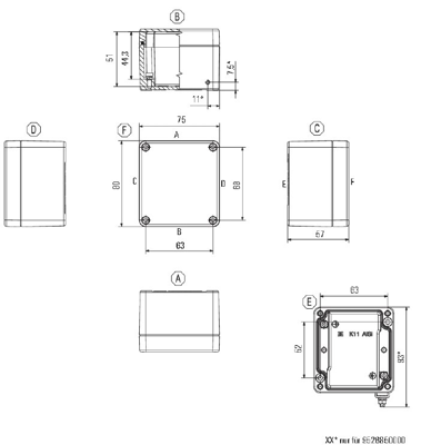 9526850000 Weidmüller General Purpose Enclosures Image 2