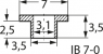 Semiconductor insulating bush