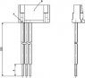 Cable, 3 strands, (L) 230 mm, for CHS1, 3-134-545