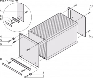 21100-105 SCHROFF Accessories for Enclosures