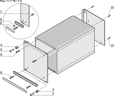 21100-105 SCHROFF Accessories for Enclosures