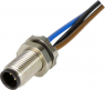 Sensor actuator cable, M5-flange plug, straight to open end, 3 pole, 0.2 m, 1 A, 21470000002