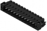 Pin header, 12 pole, pitch 3.5 mm, straight, black, 1842640000