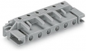 Socket header, 10 pole, pitch 7.5 mm, angled, gray, 232-840/047-000