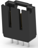 Pin header, 4 pole, pitch 2.54 mm, straight, black, 5-104363-3