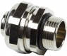 Straight hose fitting, M16, brass, nickel-plated, IP67, metal