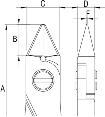 ES5350.CR.BG ideal-tek Side Cutters, Tip Cutters Image 3